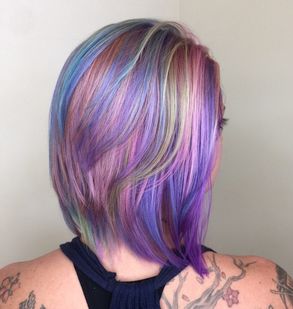 Rainbow hair, color specialist, unicorn hair